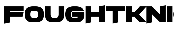 FoughtKnight X font preview